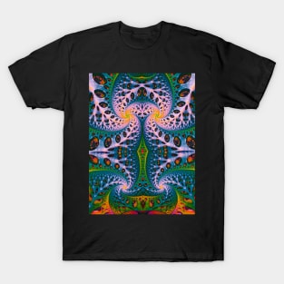 Wild Fiber IV. Colorful Abstract Art T-Shirt